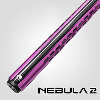 ※8月下旬入荷 RhinoNEBULA2 カーボン プールキュー ピュアホワイト RHINO Nebula 2 Pool Cue - Blush Pink - 100% Carbon Fiber